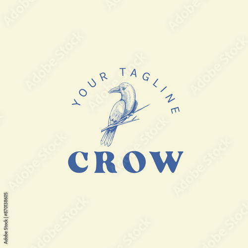 vintage crow logo