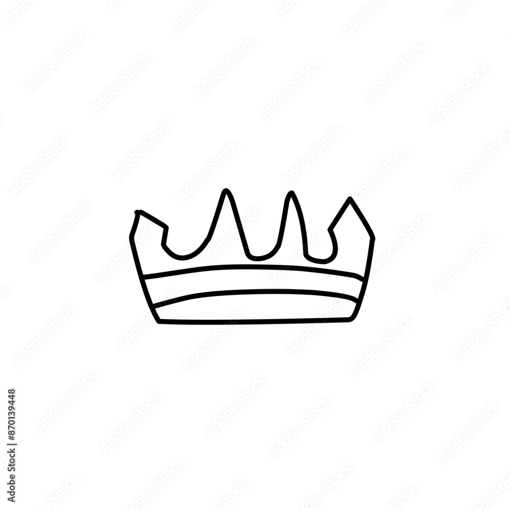 Crown doodle icon Crown doodle icon