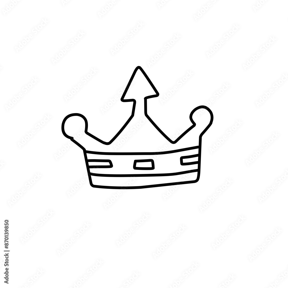 Crown doodle icon Crown doodle icon