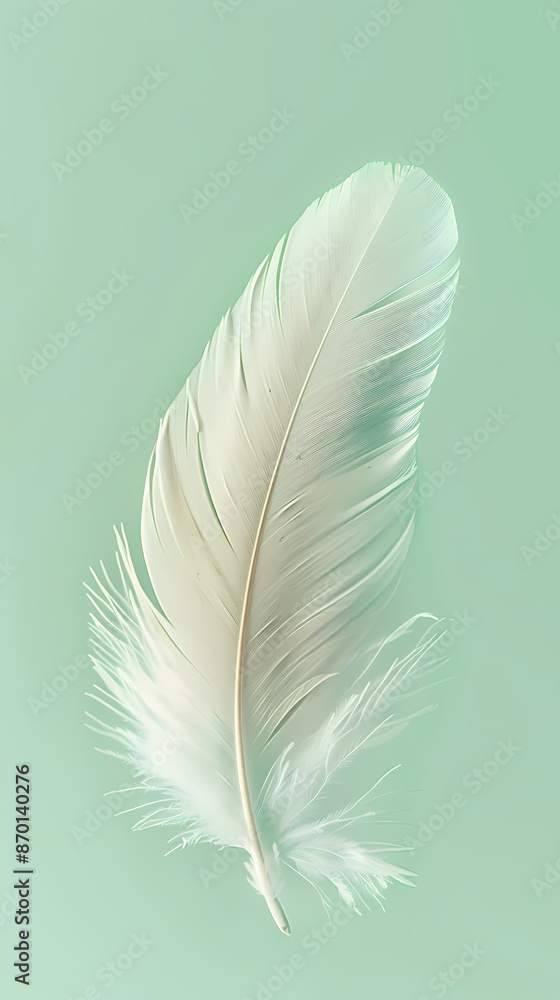 White feathers, copy space concept White feathers, copy space concept