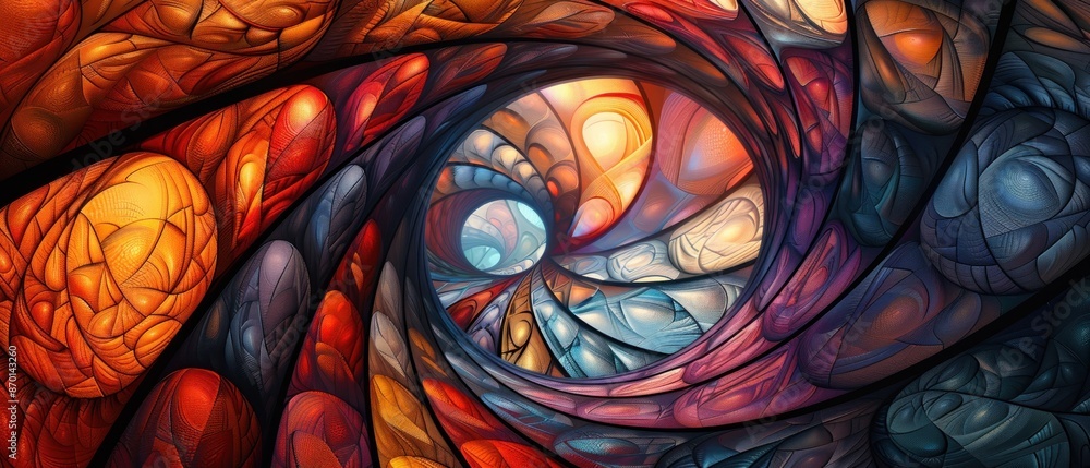 An abstract background with a mesmerizing pattern design. The image highlights a unique arrangement of shapes and colors, creating a visually appealing and dynamic effect. The intricate details and An abstract background with a mesmerizing pattern design. The image highlights a unique arrangement of shapes and colors, creating a visually appealing and dynamic effect. The intricate details and
