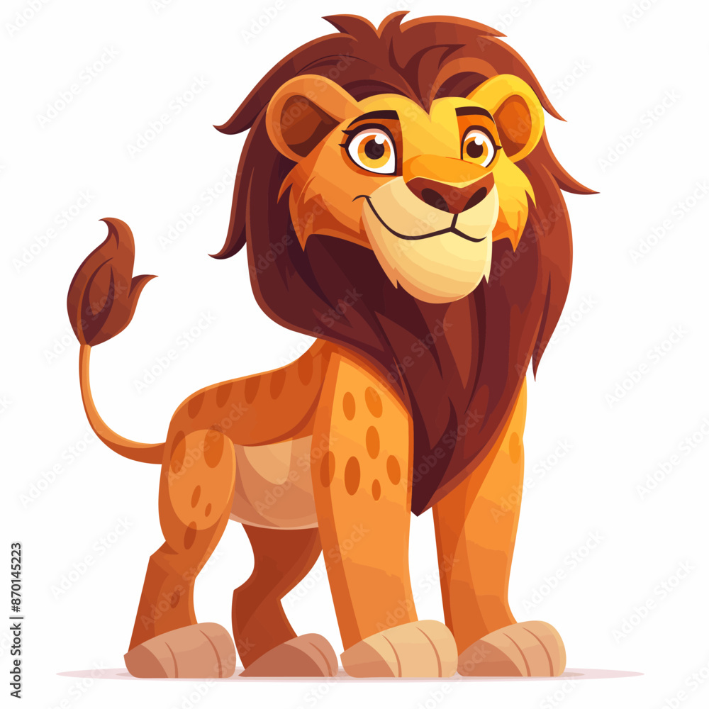 Obraz premium Hand drawn Lion vector illustration