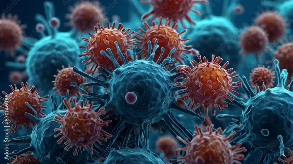 3d rendered illustration of a virus 3d rendered illustration of a virus