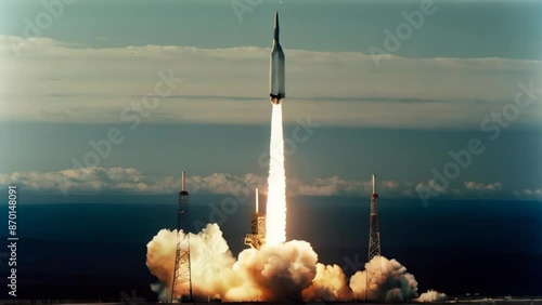 Space rocket launch