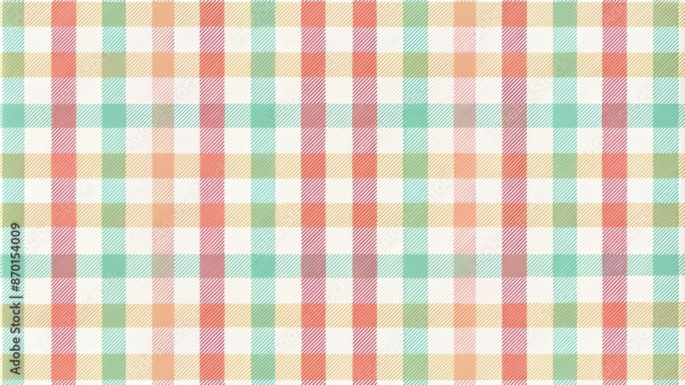 Gingham pattern background. Retro tablecloth texture. Abstract color full of Scott pattern. Pastel gingham seamless background for print on fabric. Vector art. Gingham pattern background. Retro tablecloth texture. Abstract color full of Scott pattern. Pastel gingham seamless background for print on fabric. Vector art.