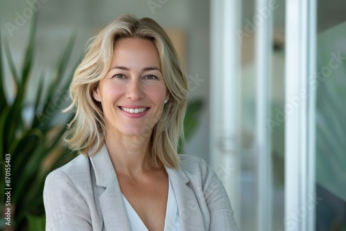 Portrait of a Smiling Businesswoman Free Download Portrait of a Smiling Businesswoman - GFXLoad