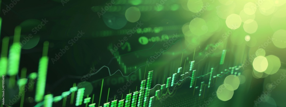 Green abstract financial background image Green abstract financial background image