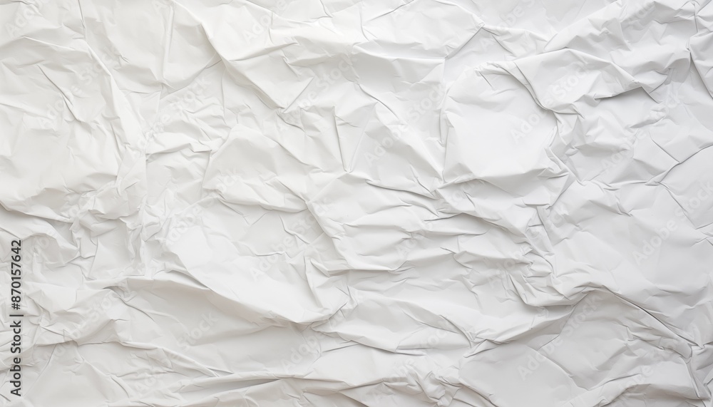 Fototapeta premium white crumpled paper texture