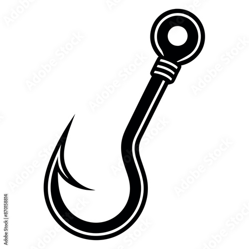 Vector of Fishing Hook silhouette of a fishhook Superior Quality Fishing Hook Set Vectors of Fishing Hooks
