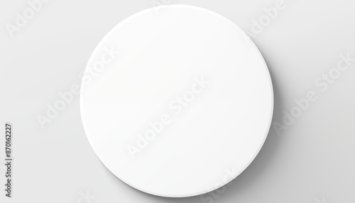 white circle round