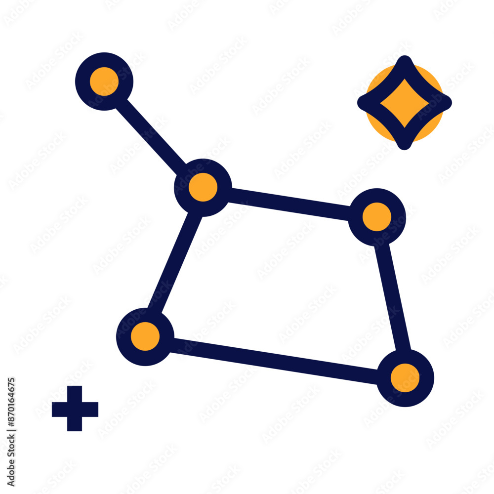 constellation star icon design constellation star icon design