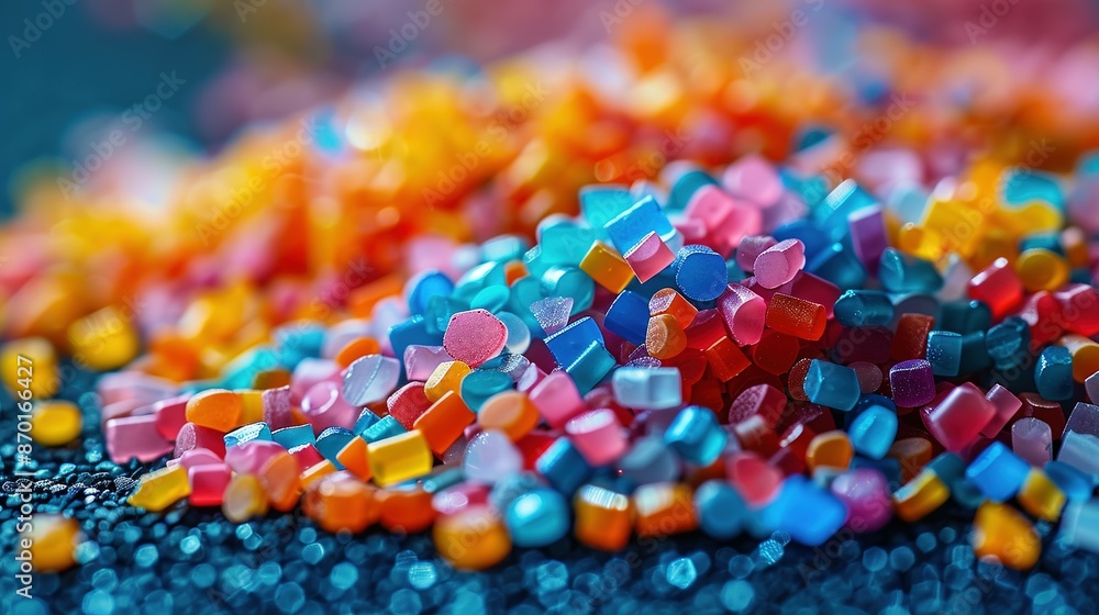 Plastic Pollution Focus: Microplastics Close-Up Shot Plastic Pollution Focus: Microplastics Close-Up Shot