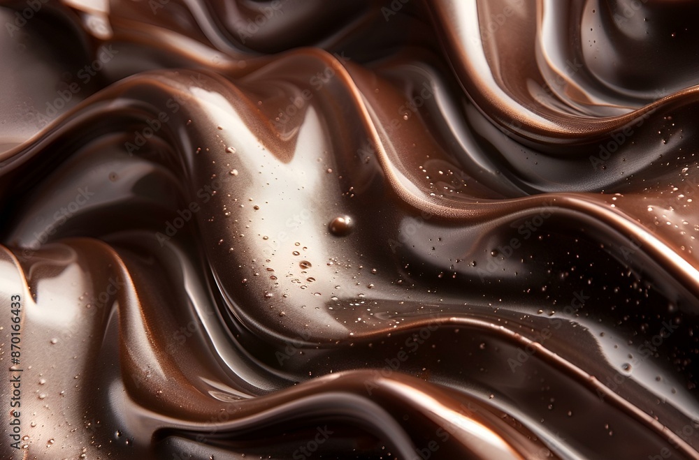 Close-up image of chocolate with water droplets. Close-up image of chocolate with water droplets.