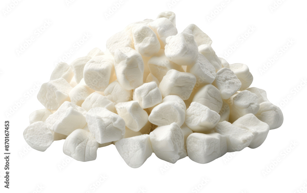 White marshmallows on a transparent backdrop. White marshmallows on a transparent backdrop.