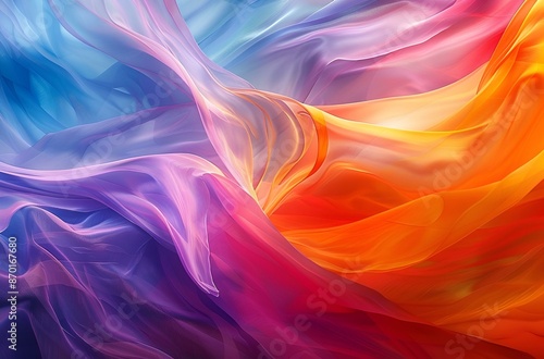 Wallpaper Mural Colorful abstract background with wave pattern. Torontodigital.ca