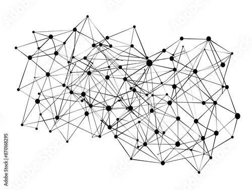 Artistic Network: Interwoven Lines Depicting a Diversified Portfolio