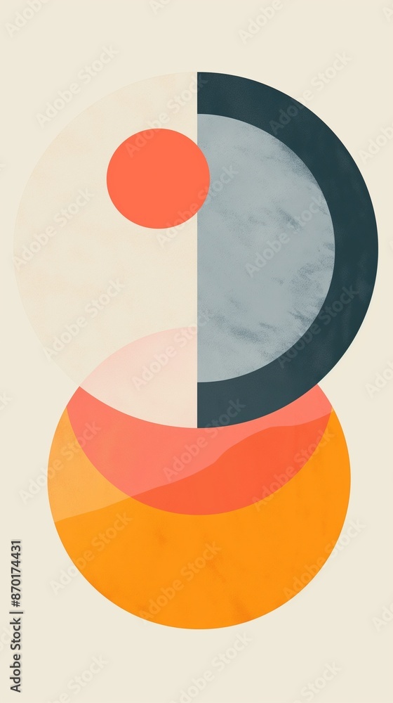 Obraz premium A multicolored abstract art wallpaper backdrop.