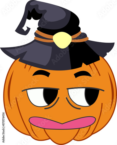 Pumpkin With a Hat Emoji