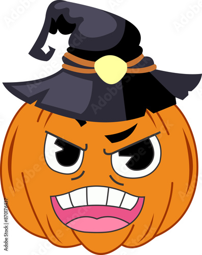 Pumpkin With a Hat Emoji