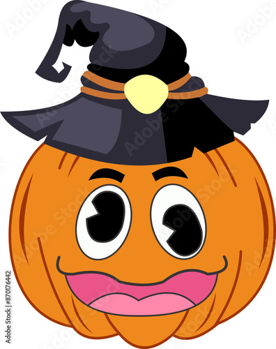 Pumpkin With a Hat Emoji