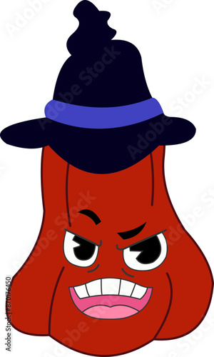 Pumpkin With a Hat Emoji
