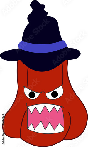 Pumpkin With a Hat Emoji
