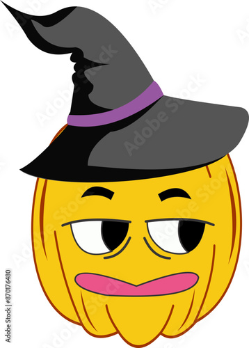 Pumpkin With a Hat Emoji