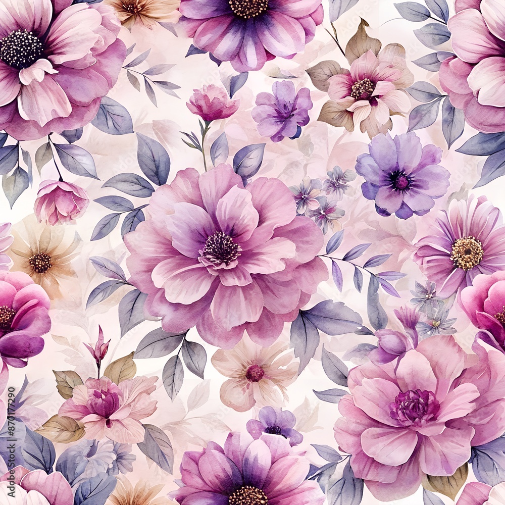 Floral Pattern Seamless Wallpaper Background. Perfect for: Spring-themed designs, weddings, elegance, beauty, romance Floral Pattern Seamless Wallpaper Background. Perfect for: Spring-themed designs, weddings, elegance, beauty, romance