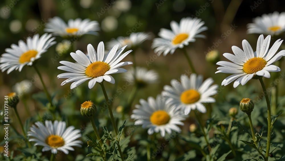 A watercolor scene of a field dotted with daisies under a summer sky ai_generated A watercolor scene of a field dotted with daisies under a summer sky ai_generated