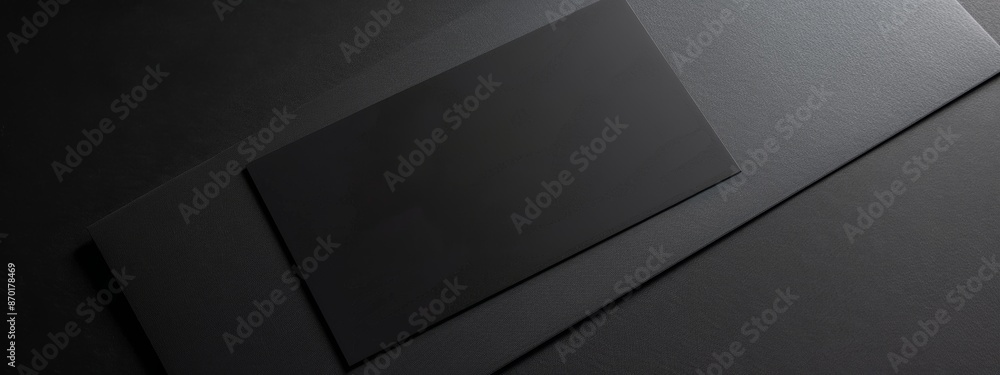 Minimalist blank mockup black card. Minimalist blank mockup black card.