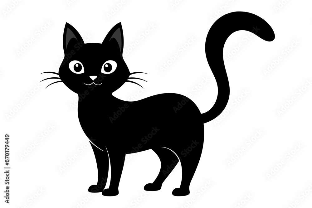 black and white cat silhouette, cat vector illustration, cats silhouette, animal silhouette isolated vector Illustration, png, cat icon black and white cat silhouette, cat vector illustration, cats silhouette, animal silhouette isolated vector Illustration, png, cat icon
