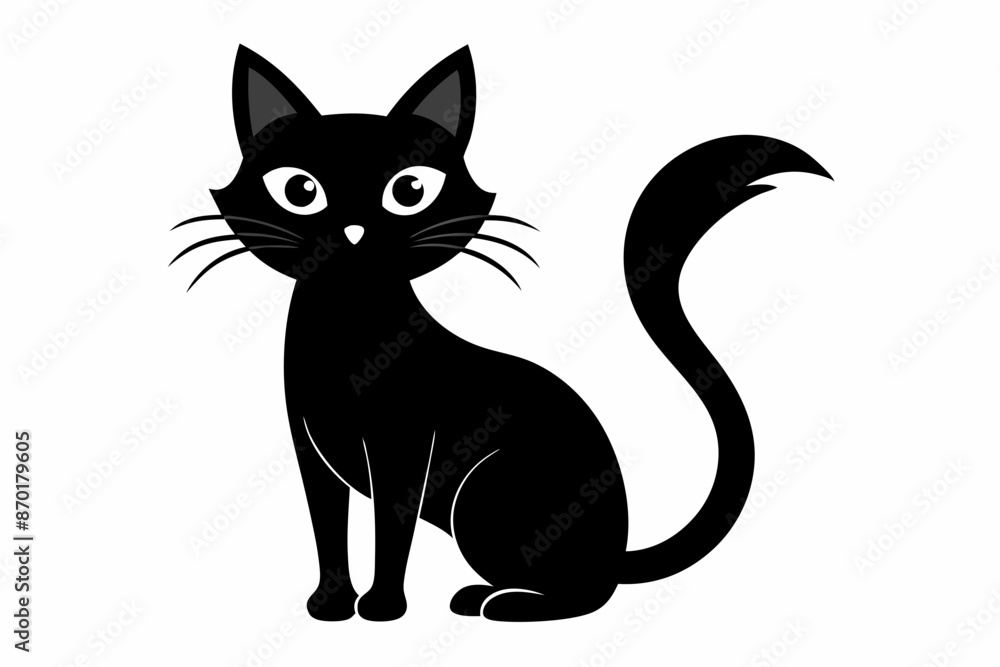 black and white cat silhouette, cat vector illustration, cats silhouette, animal silhouette isolated vector Illustration, png, cat icon black and white cat silhouette, cat vector illustration, cats silhouette, animal silhouette isolated vector Illustration, png, cat icon