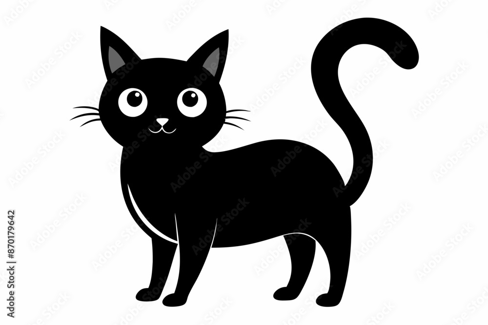 black and white cat silhouette, cat vector illustration, cats silhouette, animal silhouette isolated vector Illustration, png, cat icon black and white cat silhouette, cat vector illustration, cats silhouette, animal silhouette isolated vector Illustration, png, cat icon