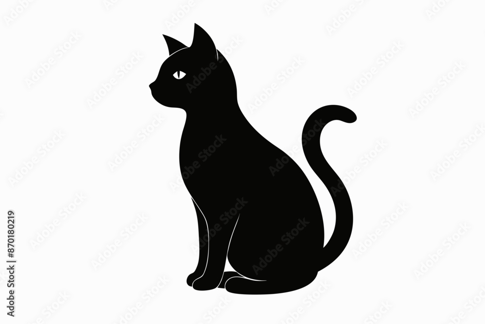 black and white cat silhouette, cat vector illustration, cats silhouette, animal silhouette isolated vector Illustration, png, cat icon black and white cat silhouette, cat vector illustration, cats silhouette, animal silhouette isolated vector Illustration, png, cat icon