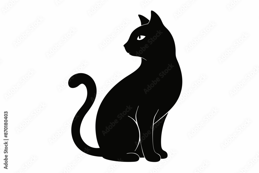black and white cat silhouette, cat vector illustration, cats silhouette, animal silhouette isolated vector Illustration, png, cat icon black and white cat silhouette, cat vector illustration, cats silhouette, animal silhouette isolated vector Illustration, png, cat icon