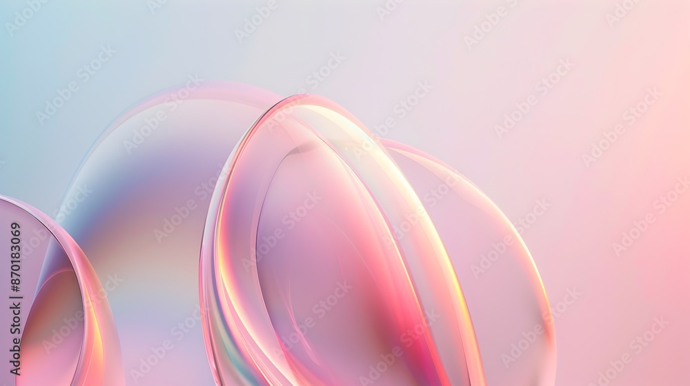 Flowing Ethereal Pastel Gradient Curves and Shapes in Abstract Digital Art Design Flowing Ethereal Pastel Gradient Curves and Shapes in Abstract Digital Art Design