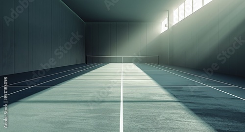 Sunlit Concrete Floor in a Modern Building Interior