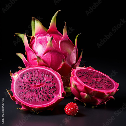 dragon fruit isolated on white background