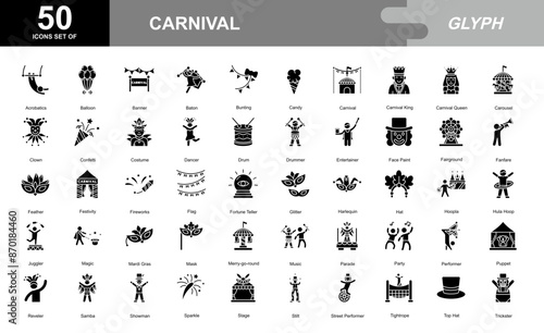 Carnival icon set