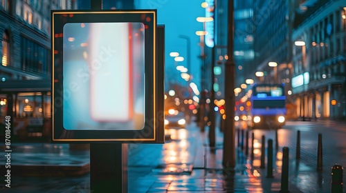 An interactive digital billboard in an urban area.