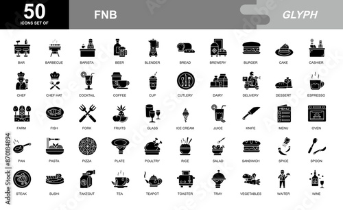 FnB icon set