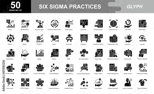 Six Sigma icon set