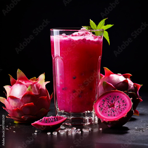 fruit juice with strawberry