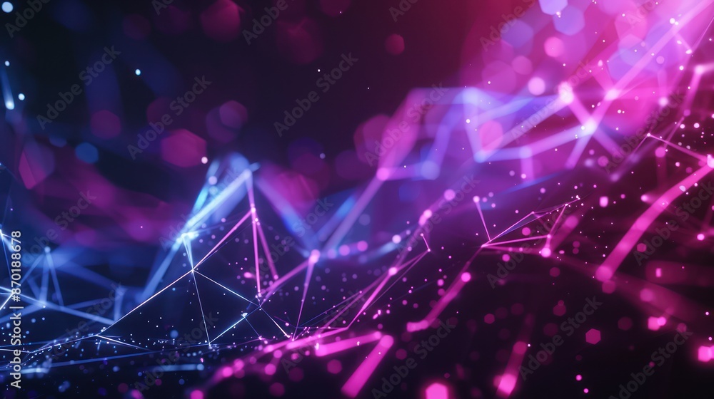 Abstract Purple and Blue Network Abstract Purple and Blue Network