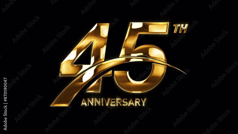 45th Golden Anniversary Celebration with Swoosh. Happy 45 Years ...