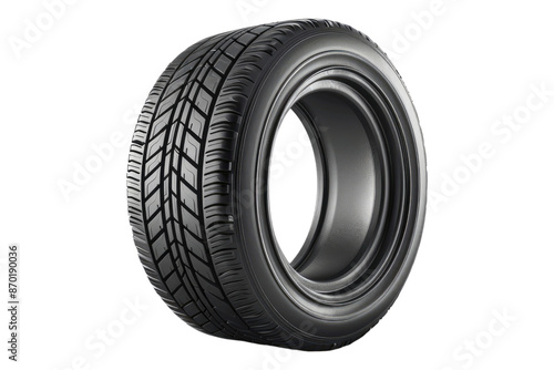 Car tire isolated on transparent background
