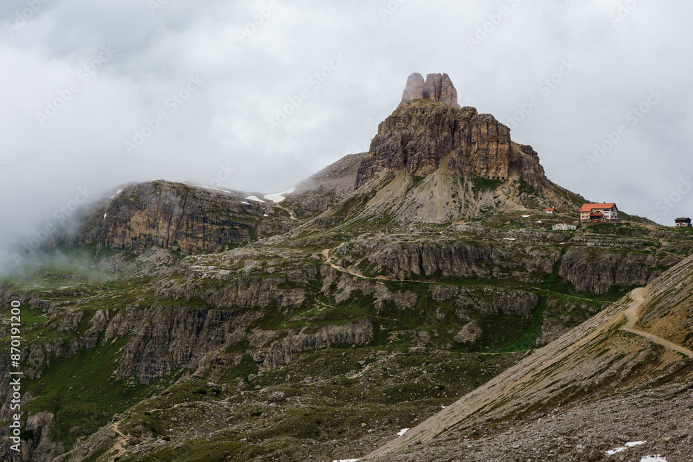 Obraz premium Alps mountain with clouds, Europe
