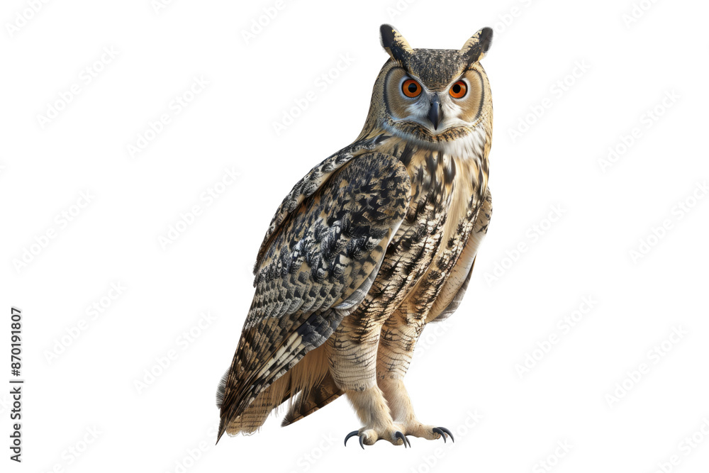 Eagle owl isolated on transparent background Eagle owl isolated on transparent background