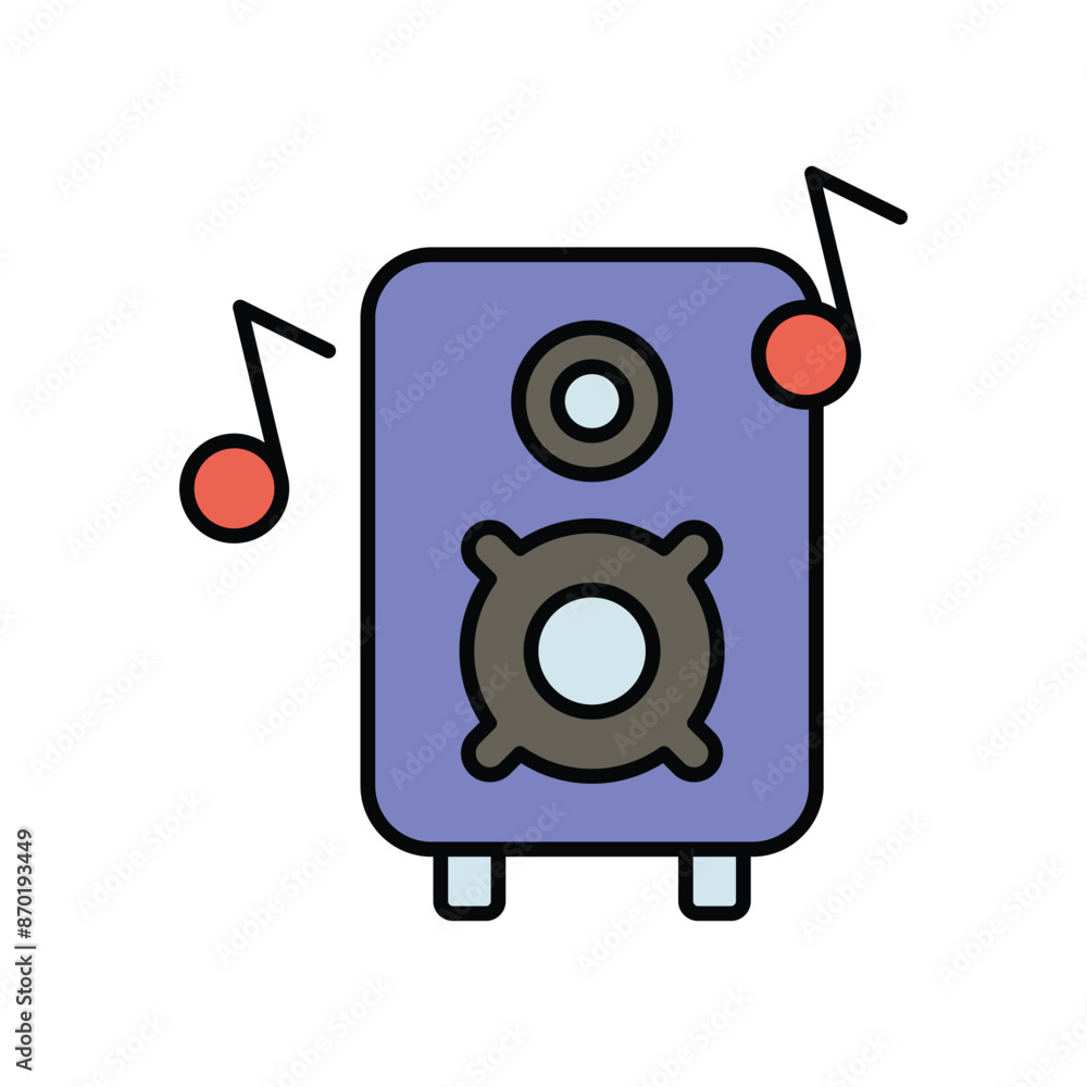 speaker icon with white background vector stock illustration speaker icon with white background vector stock illustration