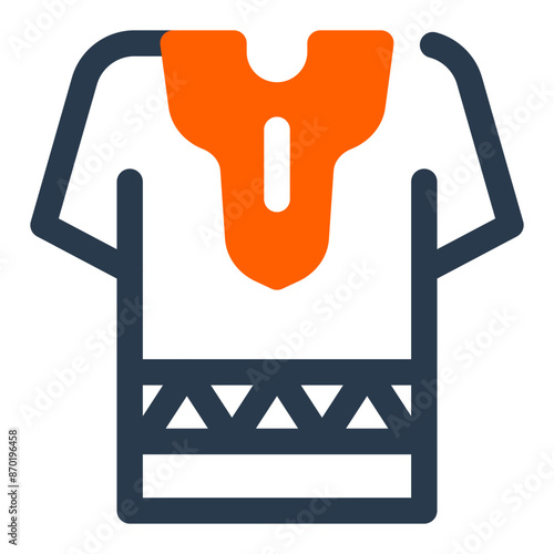 Colorful Dashiki Garment from African Indigenous Culture